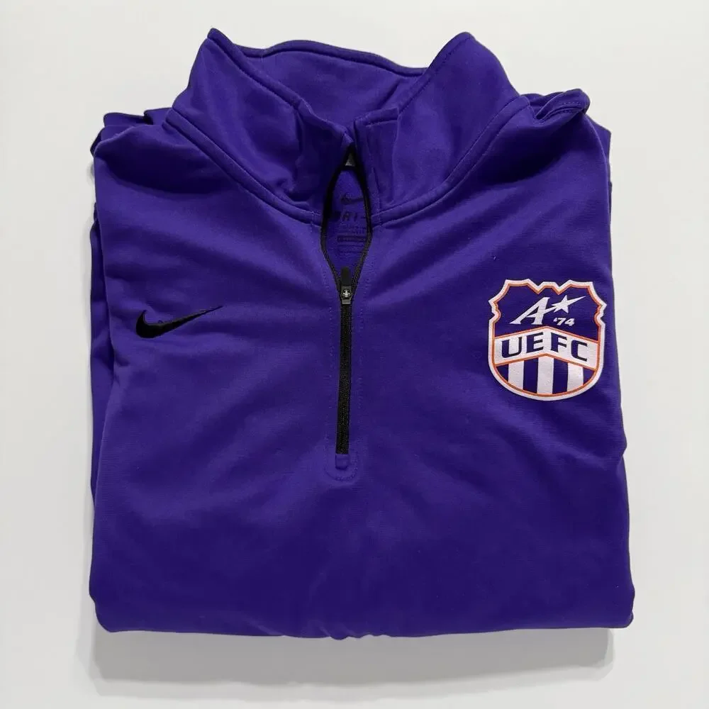 Nike Dri-Fit 1/4 Zip Pullover Long Sleeve Purple Style 642039 Size Men’s L
